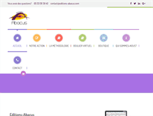 Tablet Screenshot of editions-abacus.com